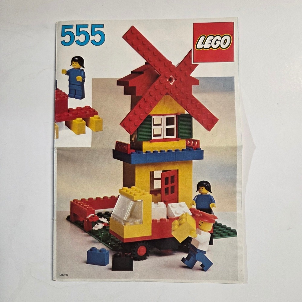 LEGO 555 Idea Book Instructions Vintage 1981 Multicolor Retro Building Guide